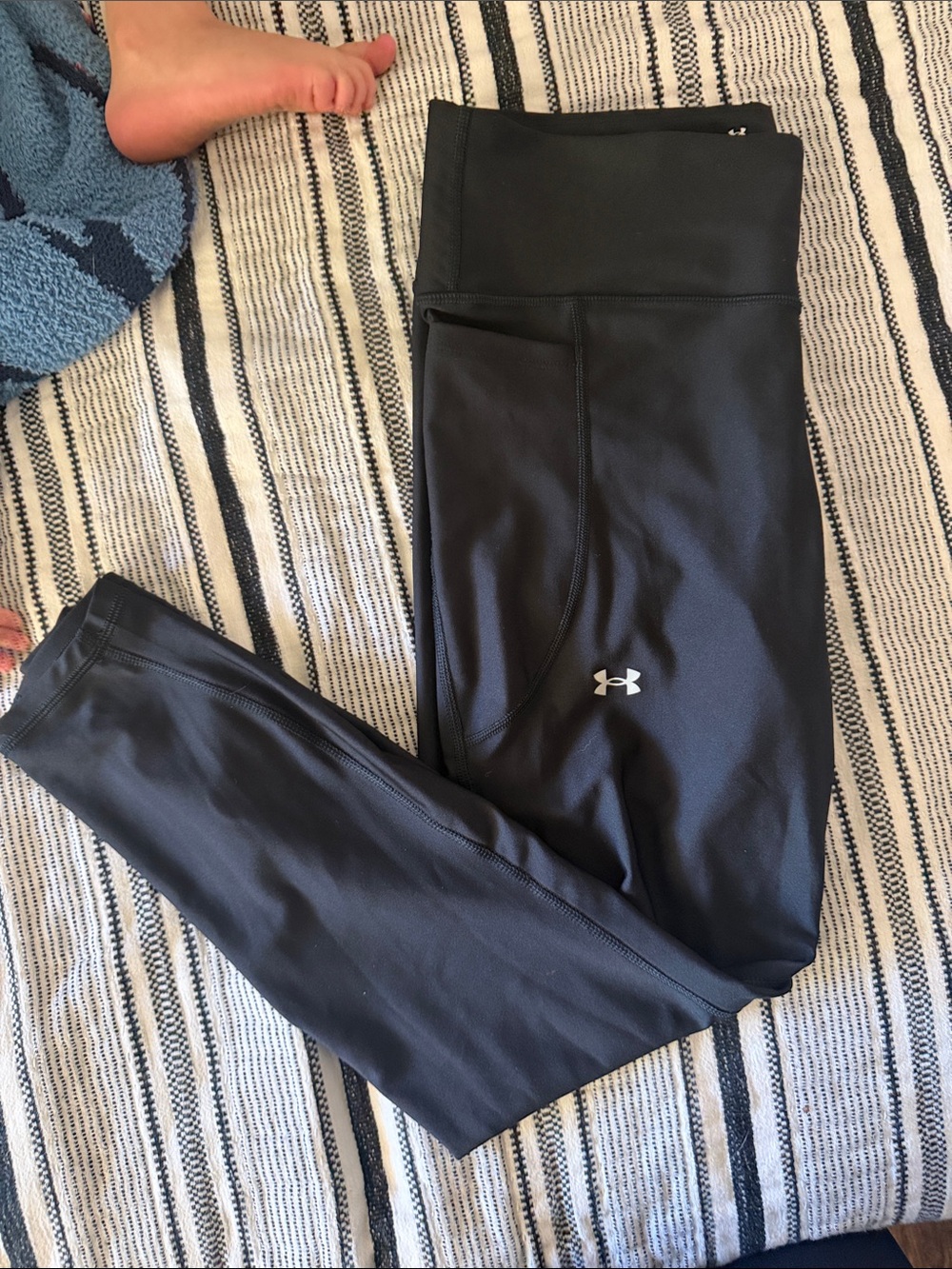Under Armour Black Performance Leggings with Logo
